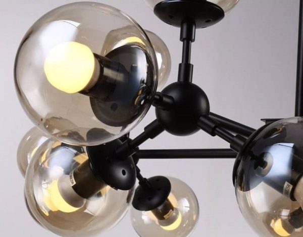 Különleges Molekuláris Gömb Csillár, E27 x12, Művészi Design és Lenyűgöző Világítás DM-DX219/12