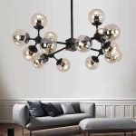 Különleges Molekuláris Gömb Csillár, E27 x12, Művészi Design és Lenyűgöző Világítás DM-DX219/12