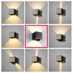 Állítható homlokzati LED lámpa 6W, hatékonyság és elegancia a kültéri világításban