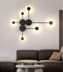 Alkalmazzon LED-et, geometriai kialakítás semleges megvilágítással, DM2627, Fekete