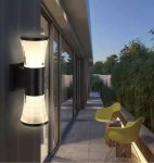 Kültéri LED lámpa, modern és funkcionális világítás, Fekete