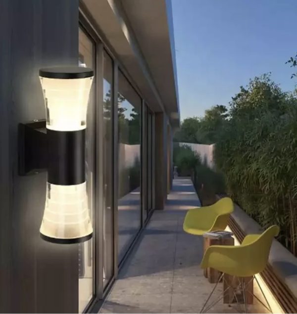Kültéri LED lámpa, modern és funkcionális világítás, Fekete