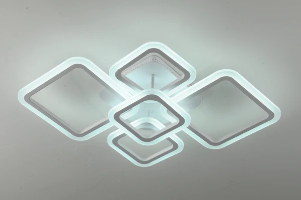 LED függőlámpaDM972/2+2+1, távirányítóval, 3 féle fény, állítható intenzitás, 114W, fehér