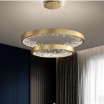 Luxus csillár, 600x600mm, modern elegancia LED világítással, ragyogó dizájn DM23529/40+60 Arany