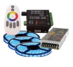 Kit szalag LED RGB muzikális 15m, hanggal koreografált világítás