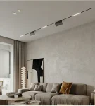 Hajlítható LED szalag mágneses sínnel, semleges fény, süllyesztett, 6W, Fekete