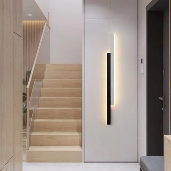 Fali LED lámpa, 3929 BK+WH 60cm, Fehér/Fekete