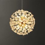 Elegáns LED csillár kristályokkal, 50cm, DM3350/500, Arany