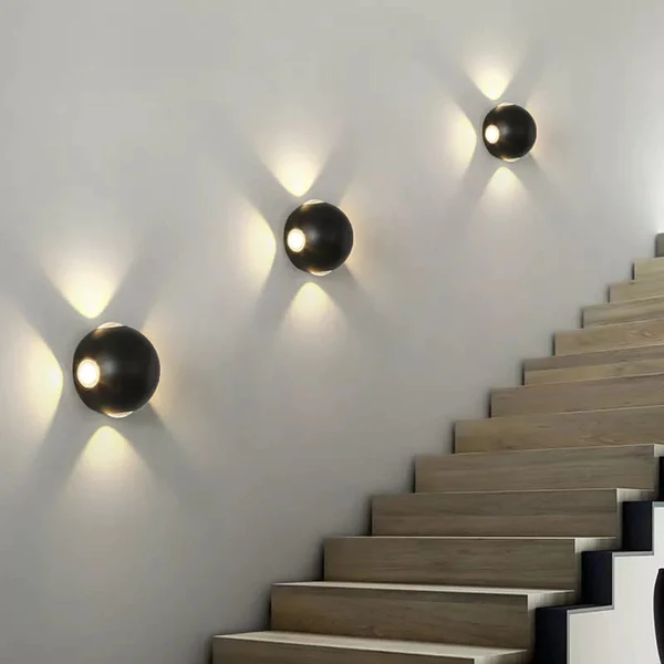 Kültéri LED lámpa, kortárs design üveg részletekkel, DM-T4101, Fekete
