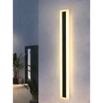 Kültéri LED lámpa, 30 cm, hatékony világítás és tartósság, DM904/30 BK