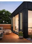 Kültéri LED lámpa, lineáris design, DM904/180 BK, Fekete
