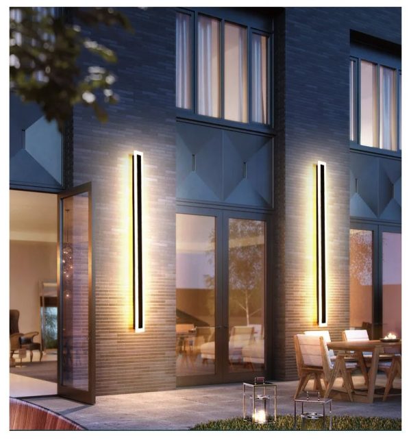 Kültéri LED lámpa, lineáris design, DM904/180 BK, Fekete