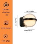 LED fali lámpa, 10 cm, kompakt dizájn, DM101