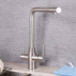 3 utas konyhai csaptelep inox ezüst CF016