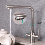 3 utas konyhai csaptelep inox ezüst CF016