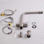 3 utas konyhai csaptelep inox ezüst CF016
