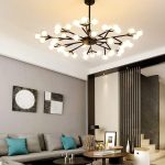 Luxus LED csillár 45 fényforrással, DM 66104-45 Fekete