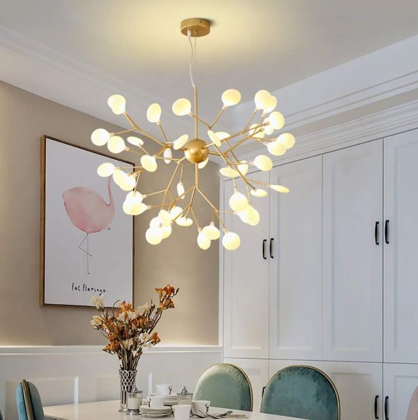 Led csillár, 82x62cm, modern design és fém szerkezet, DM66100-27 Arany