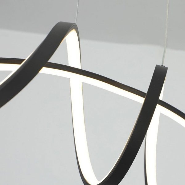 LED függőlámpaDimabila Cu Telecomandă 3 Funcții DM0081 Neagră 75W