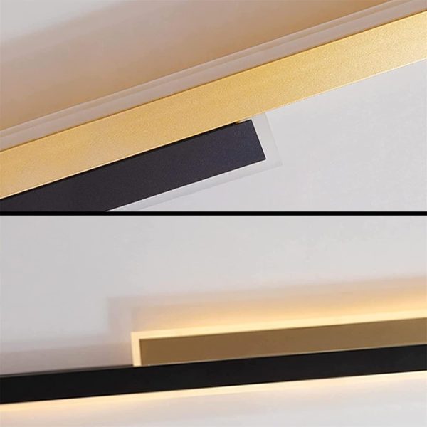 Fali LED lámpa, DM3929 BK+GD 60cm, Arany/Fekete