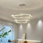 Luxus LED csillár, dupla dizájn kristályokkal, 198W DM 5960/500-BK, Króm