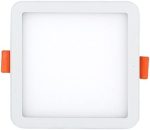 Négyzet alakú LED spotlámpa, hideg fény, 6W, Fehér