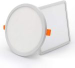 Négyzet alakú LED spotlámpa, hideg fény, 6W, Fehér