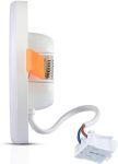 LED spot, kerek forma, hideg fény, 36W, Fehér