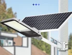 200W LED-es utcai napelemes projektor, távirányítóval, erős és fenntartható világítás