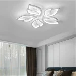 LED csillár, művészi kialakítás és hatékony világítás, 6553 / 5-WH, Fehér