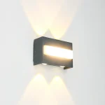 Fali LED lámpa, meleg fény, 8W, DM2160-2, Fekete