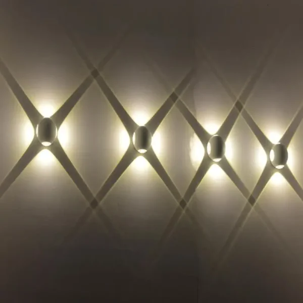 Kültéri LED lámpa, kortárs design üveg részletekkel, DM-T4101, Fekete