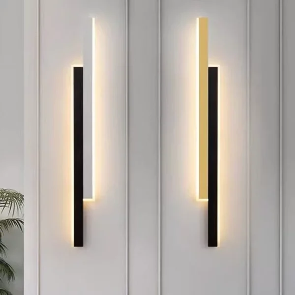 Fali LED lámpa, DM3929 BK+GD 60cm, Arany/Fekete