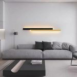 Fali LED lámpa, DM3929 BK+GD 60cm, Arany/Fekete