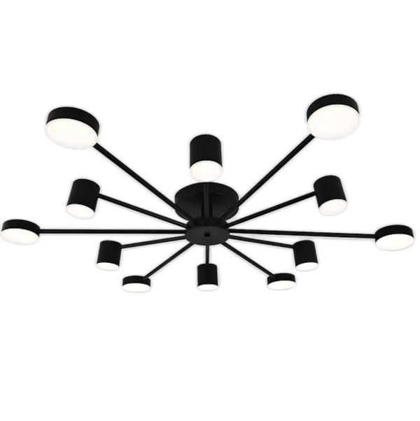 Modern LED csillár, DM9029-12, fekete