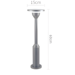 LED Kerti Lámpa – Modern Szürke, 60 cm Magas, Meleg Fénnyel – Ideális Kültéri Világításhoz, DM201656/60H Modell