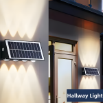 Fekete Külső Fali Lámpa Napelemmel, IP65 – Neutrális Fény és Energiatakarékosság, 686030 Modell