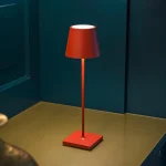 Asztali Lámpa, DM Living, Érintős, 3 Fényfunkcióval, USB Töltéssel, Piros