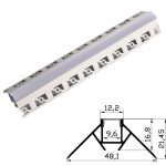 Alumínium Profil Gipszkartonhoz, 2m, Külső Sarok, 48.1x21.45mm