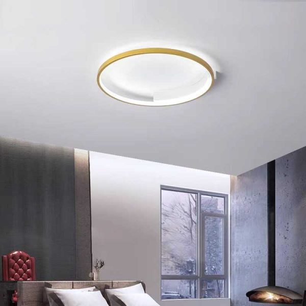 Minimalista LED Csillár, Wifi Távirányítóval, Ø50cm, 2.4G, Hideg/Meleg/Semleges Fény, Állítható Fényerő, DM-G4101 GD