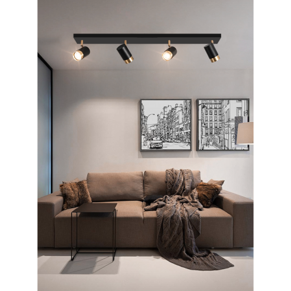 LED Spotlámpa, 22W, 80cm, Fekete, DM-SE-C3007-4