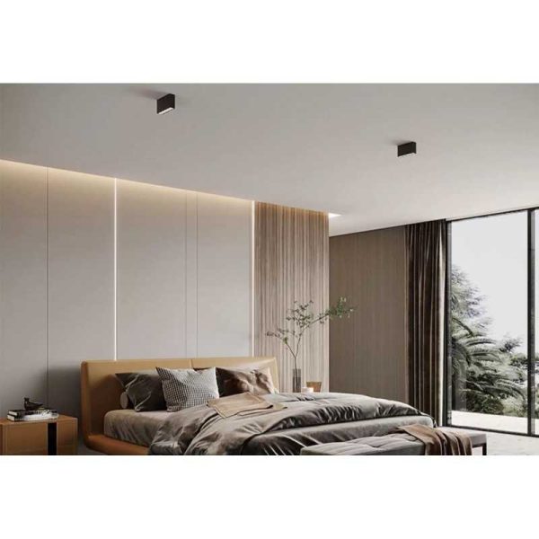 Felületre Szerelhető LED Spotlámpa, Fekete, 10W, 4000K, Semleges Fény, DM-WZ-GD609-10W BK