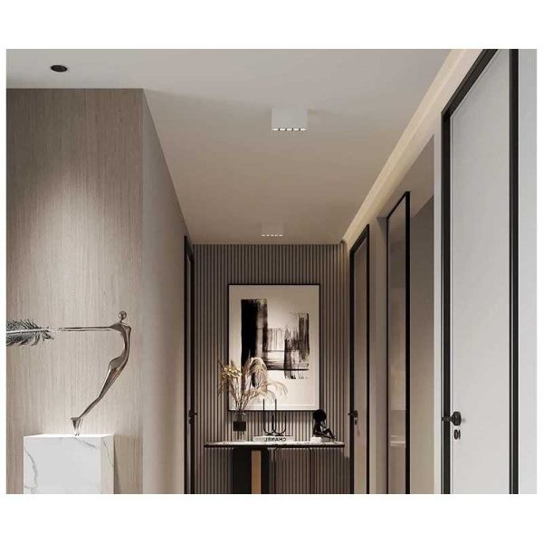 Felületre Szerelhető LED Spotlámpa, Fekete, 10W, 4000K, Semleges Fény, DM-WZ-GD609-10W BK
