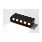 Felületre Szerelhető LED Spotlámpa, Fekete, 10W, 4000K, Semleges Fény, DM-WZ-GD609-10W BK